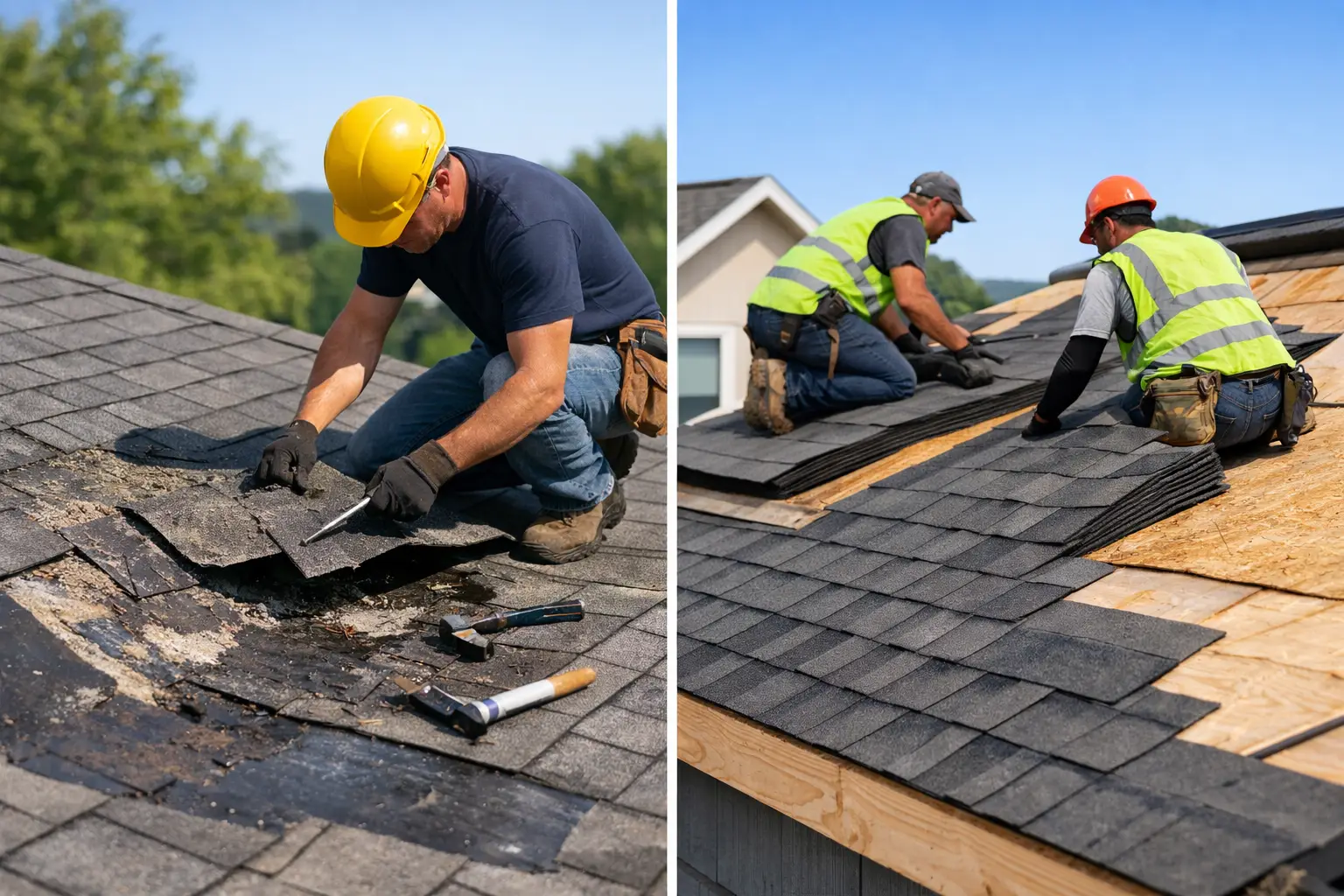 Roof Repair Versus Reroof: When to Choose Each