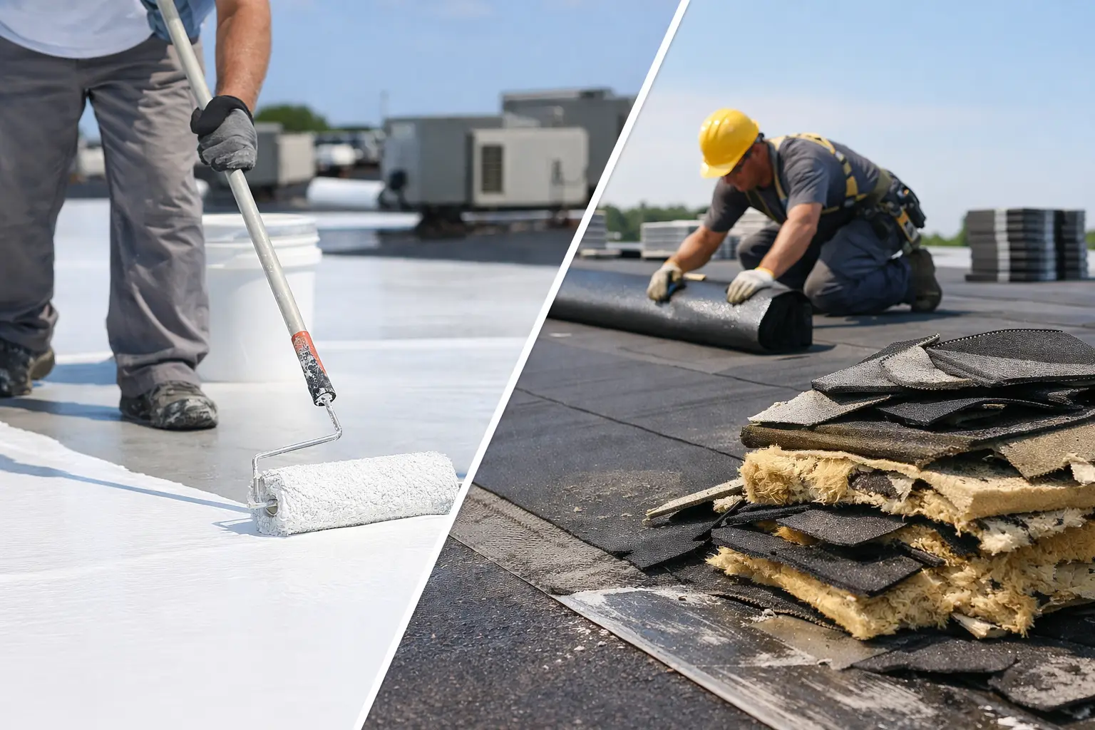 Commercial Roof Coating Versus Replacement