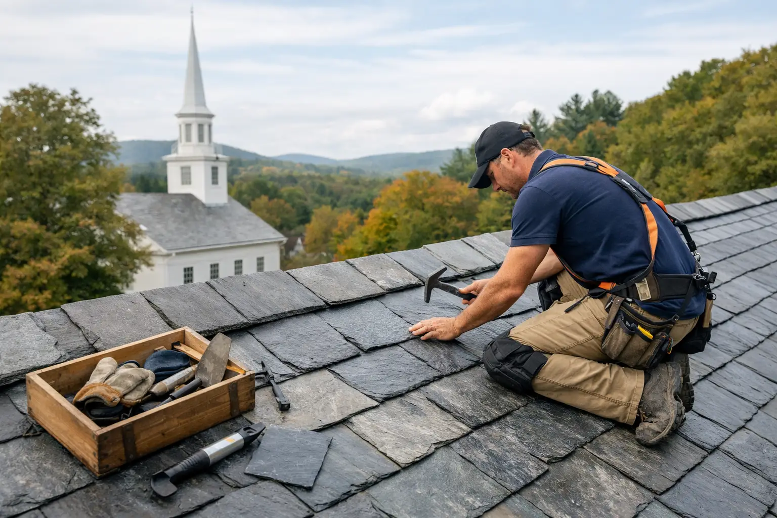 How to Maintain a Slate Roof in Connecticut