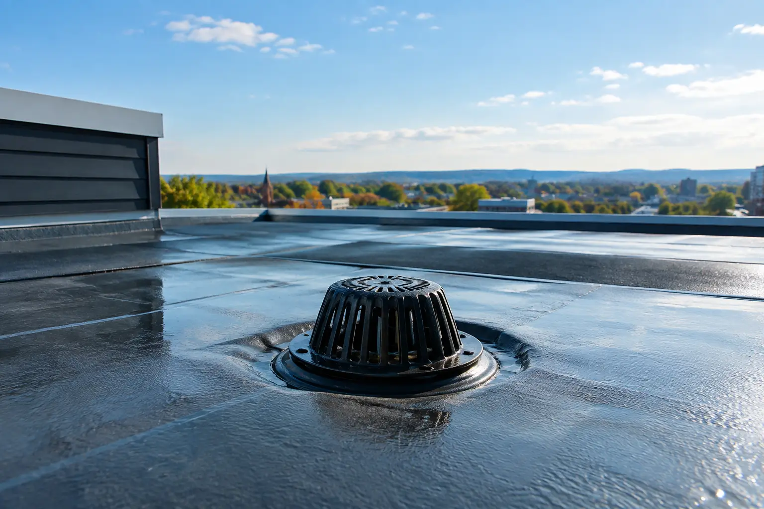 A Guide to Flat Roof Drainage for Connecticut Buildings